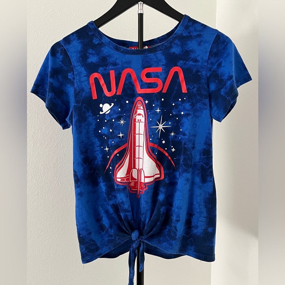 🚀 Women's NASA Graphic Tee | Small | Tie Dye
